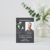 Memorial Keepsake Badminton Visitekaartje (Staand voorkant)