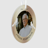 Memorial Keepsaké Cardinal Bird Faux Gold Photo (devant)