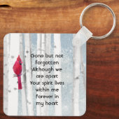 Memorial Keepsake Cardinal Bird Sleutelhanger (Achterkant)