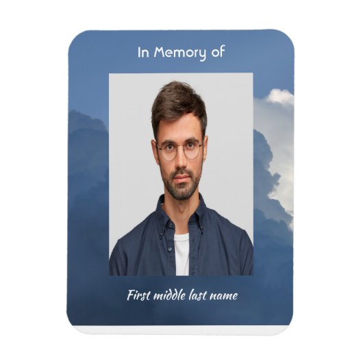 Memorial Keepsake Clouds Sky Heavenly Magneet (Verticaal)