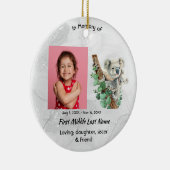 Memorial Keepsake Cute Koala Children Keramisch Ornament (Rechts)