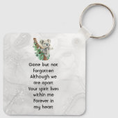  Memorial Keepsake Cute Koala Children Sleutelhanger (Achterkant)