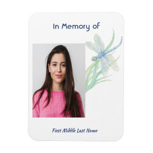 Memorial Keepsake Dragonfly Waterverf Magneet