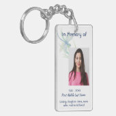 Memorial Keepsake Dragonfly Waterverf Sleutelhanger (Voorkant Links)