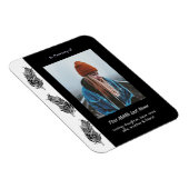 Memorial Keepsake Feather Tribal Boho  Magneet (Rechterzijde)