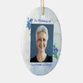 Memorial Keepsake Forget me Not" Flowers Keramisch Ornament (Rechts)