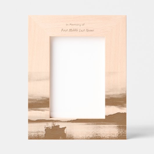 Memorial Keepsake Gevist bootvisser Gegraveerde Lijstjes (Voorkant)