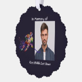 Memorial Keepsake Hockey Player Sport Ornament Kaart (Links)