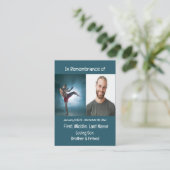 Memorial Keepsake Martial Arts Visitekaartje (Staand voorkant)