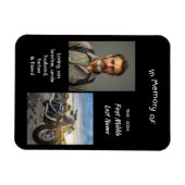 Memorial Keepsake Motorcycle Chopper Magneet (Horizontaal)