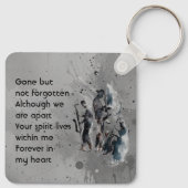Memorial Keepsake Music Jazz Band Sleutelhanger (Achterkant)