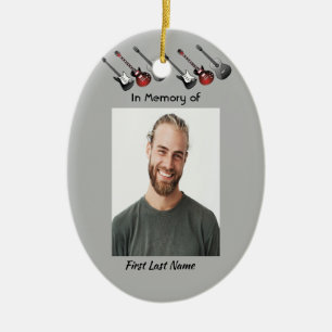 Memorial Keepsake Muzikant Gitaarmuziek Keramisch Ornament