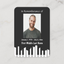 Memorial Keepsake Piano Musician Cityscape