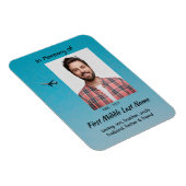  Memorial Keepsake Pilot Airplane Flying Magneet (Rechterzijde)