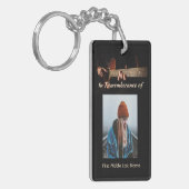 Memorial Keepsake Remembrance Muziekgitaar Sleutelhanger (Voorkant Links)