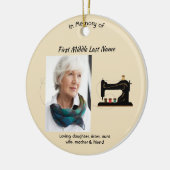 Memorial Keepsake Seamstress Keramisch Ornament (Links)