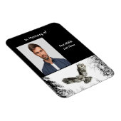 Memorial Keepsake Watercolor Owl Bird Magneet (Rechterzijde)