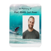 Memorial Keepsake Wave Surfer Water Magneet (Verticaal)