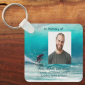 Memorial Keepsake  Wave Surfer Water Sleutelhanger (Voorkant)