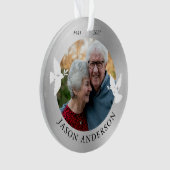 Memorial Keepsaké White Dove Faux Silver (devant)