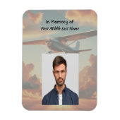  Memorial Keepsakes Pilot Airplane Sunset Magneet (Verticaal)