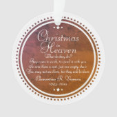 Memorial Kerstmis in de hemel Foto Acrylic Ornament (voorkant)