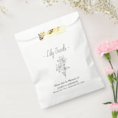 Memorial Lily Seed begrafenis Bedankzakje (Gezegeld)