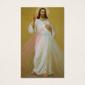 Memorial Loss Divine Mercy Prayer Sympathie Kaarte Visitekaartjes (Voorkant)