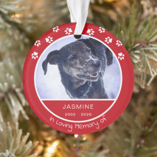 Memorial Love Pet Nom de la photo Red