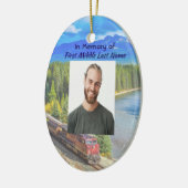 Memorial Memory Card Train Rail Tram Railway Keramisch Ornament (Links)