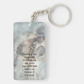  Memorial Memory Keepsake card  Baseball Sport Sleutelhanger (achterkant)
