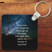 Memorial Milky Way Starry Night Sky  Sleutelhanger (Achterkant)