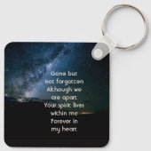 Memorial Milky Way Starry Night Sky  Sleutelhanger (Achterkant)