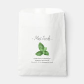 Memorial Mint Seed begrafenis Bedankzakje (Voorkant)