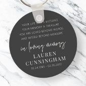 Memorial Modern Elegant Simple Chic Sleutelhanger