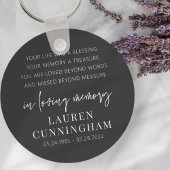 Memorial Modern Elegant Simple Chic Sleutelhanger