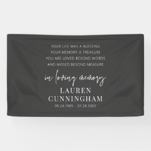 Memorial Modern Elegant Simple Chic Spandoek
