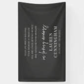 Memorial Modern Elegant Simple Chic Spandoek (Verticaal)