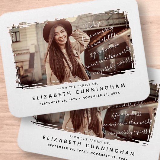 Memorial Modern en Simple Photo Lijst Magneet