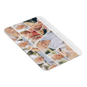 Memorial Modern Simple Chic 9 Photo Collage Magneet (Rechterzijde)