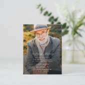 Memorial Modern Simple in Loving Memory Photo Card (Staand voorkant)