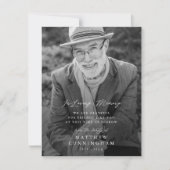 Memorial Modern Simple in Loving Memory Photo Card (Voorkant)