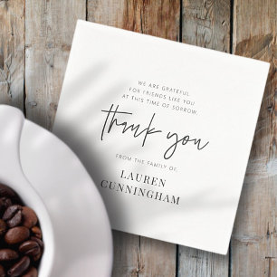 Memorial Modern Simple Minimalist Chic Hartelijk d Servet