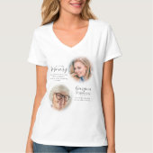 Mémorial moderne avant et après T-shirt photo (Devant)