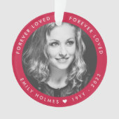 Mémorial moderne | Pink Forever Loved Photo Tribut (devant)