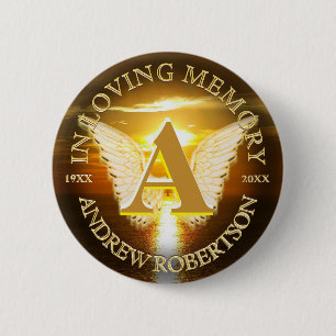 Memorial Monogram Sunset Ronde Button 5,7 Cm
