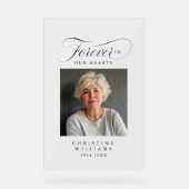 Mémorial, nom, photo "Forever in our Hearts" (Recto)