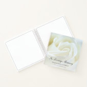 Memorial ou funéraire livre d'invités Floral Rose (Intérieur)