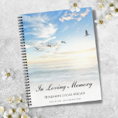 Memorial ou Funeral Beach Ocean Water Carnet