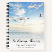 Memorial ou Funeral Beach Ocean Water Carnet (Devant)